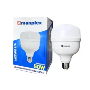Lâmpada Led Bulbo E27 6500K Bivolt Alta Potencia 50W Manplex