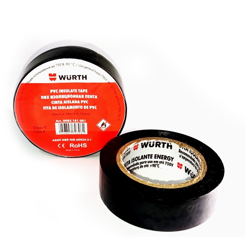 Fita Isolante Energy Preta 18mm x 20m