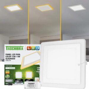 Painel LED Dual Color 18W+6W Quadrado