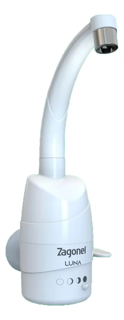 Torneira Elétrica Luna Parede Branca 5500w 220v - Zagonel - Imagem 8