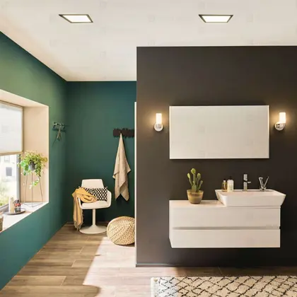 Painel LED Taschibra LUX Black 24W Quadrado Embutir - Imagem 2