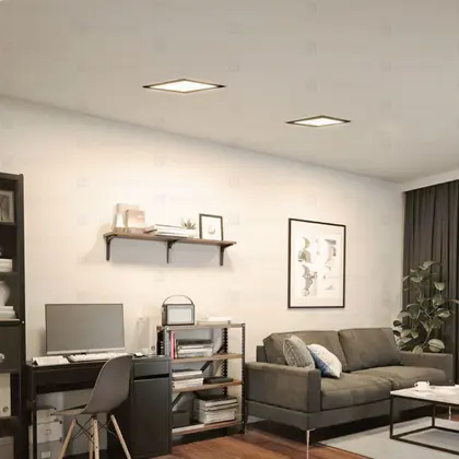 Painel LED Taschibra LUX Black 24W Quadrado Embutir - Imagem 4