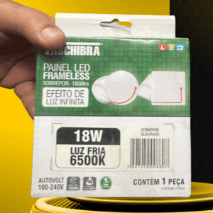 PAINEL LED FRAMELESS SOBREPOR – 1800 lm