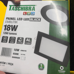 PAINEL LED LUX BLACK EMBUTIR